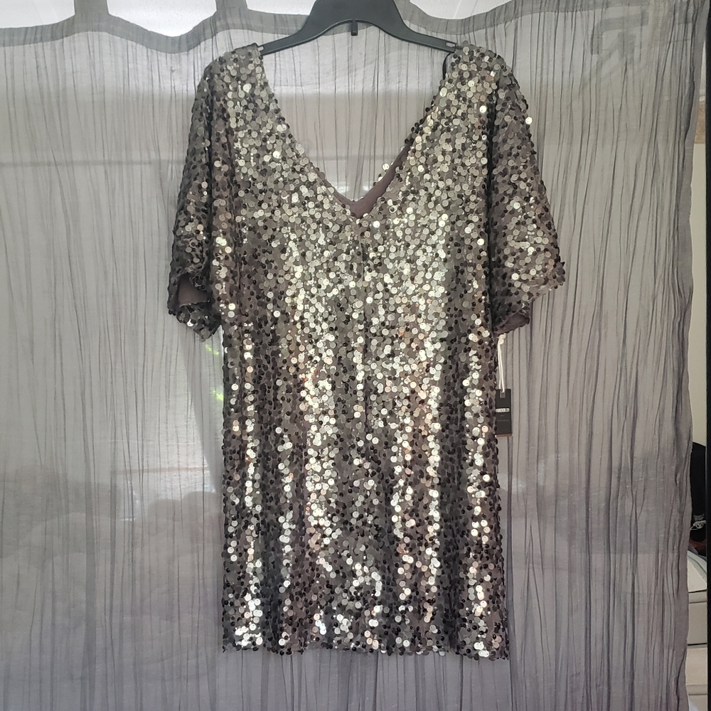 Sequined forever 21 dress, L. - Picture 4 of 7